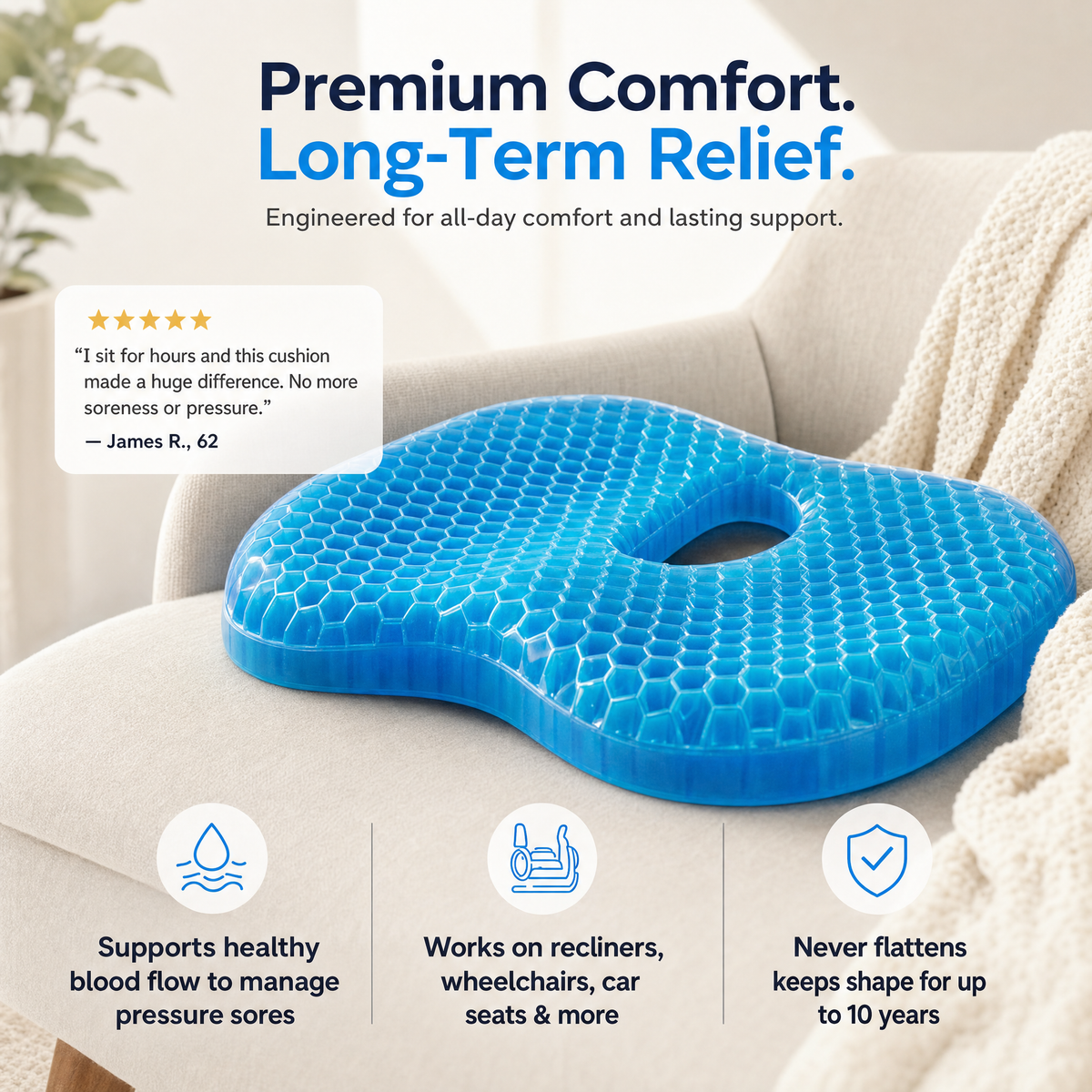 Northwell MediGel Seat Cushion